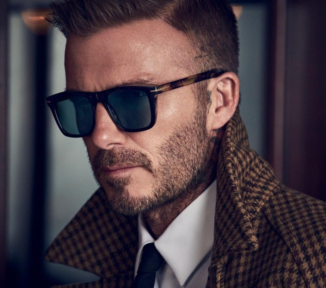 David Beckham is known for his fashion. 