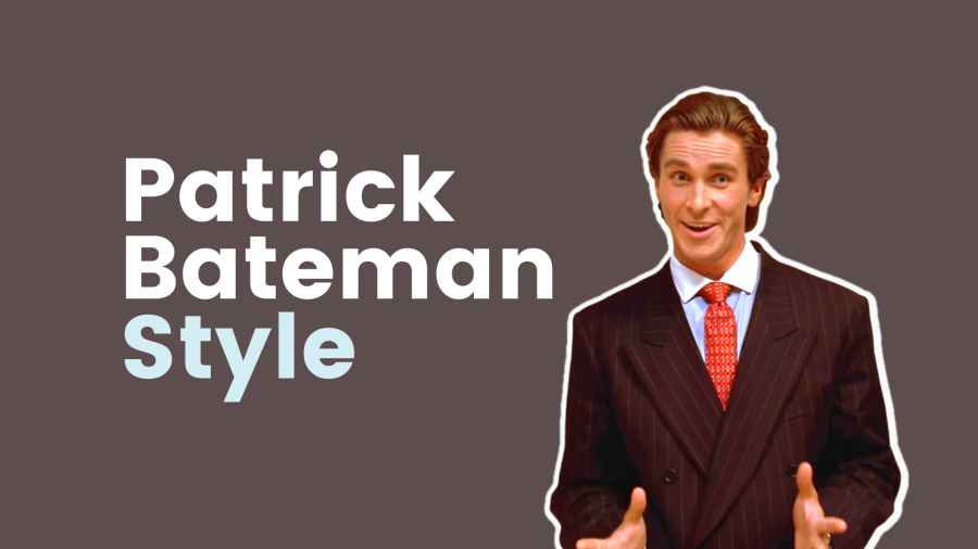 A sleek and sophisticated look inspired by Patrick Bateman's iconic style from the movie American Psycho